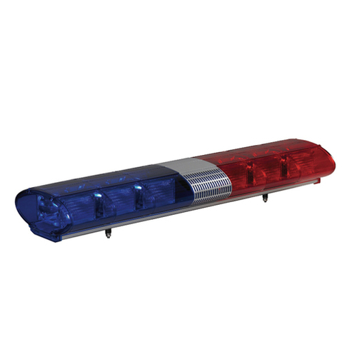 Xenon Lamp Strobe Warning Light Bar For Road Safety Max.126Db Alarm Light Color: Red And Blue
