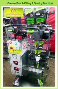 Automatic Grease Pouch Filling & Sealing Machine - Stainless Steel, 1000mm X 1500mm X 2200mm | Heavy Duty, Rust Proof, Highly Efficient, 1500 Watt Power