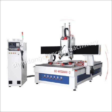 Three Workstages Wood Cnc Router With Free-rotating Head