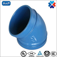 Ductile Iron Grooved Pipe 45 Degree Elbow