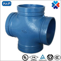 Ductile Iron Grooved Pipe Cross Joint