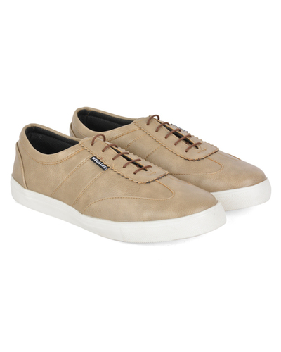 Mens Canvas Shoes - Canvas, Multiple Sizes, Beige | Lace-up, Breathable, Durable, Comfortable, Stylish, Lightweight, Versatile, Rubber Sole