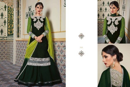 Indian Bridal Wear Velvet Anarkali Suit