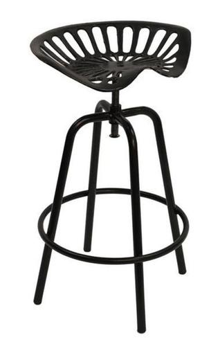 Crank Bar Stool With Tractor Seat