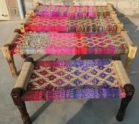 Wood Coloured Wooden Charpai