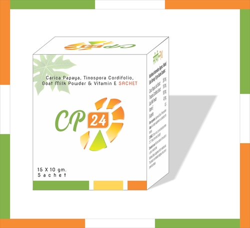 Carica Papaya, Tinospora Cordifolio, Goat Milk Powder & Vitamin E Sachet