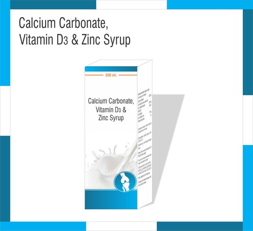 Calcium Carbonate, Vitamin D3 & Zinc Syrup