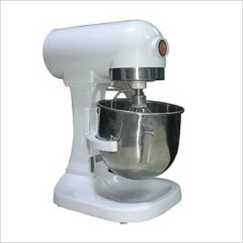 Planetary Mixer - Stainless Steel 5 Litre Capacity, 3 Speed Settings for Fine Texture | Commercial Bakery Equipment with Easy Gear Change and Glossy PVC Finish