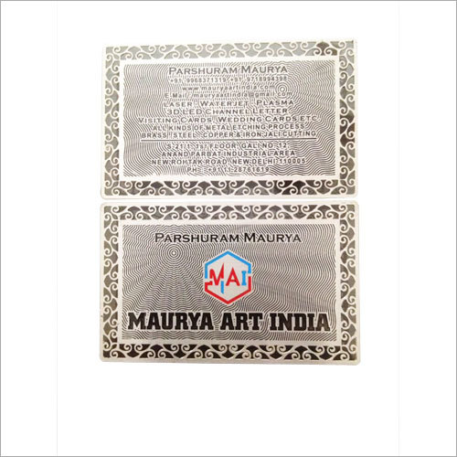 Chemical Edge Cut Visiting Card