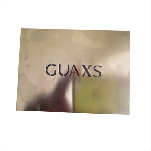 Chemical Edge Cut SS Name Plate