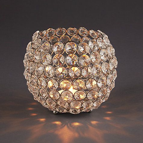 Crystal Bead Candle Bowl