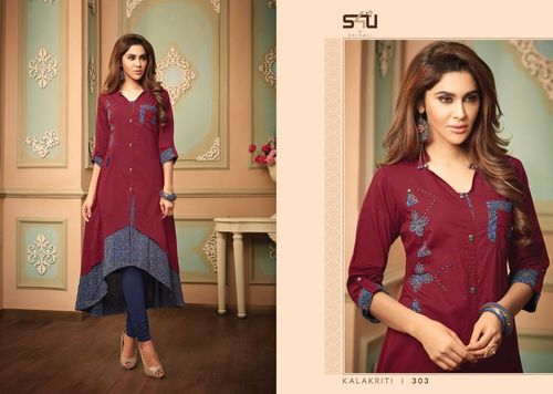 TRADITIONAL WEAR COTTON PRINTED KURTI