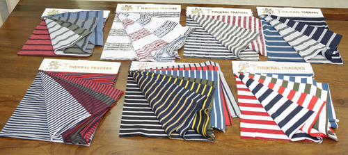 Sinker Striper Fabrics - Smooth Knitted Fabric | Washable, Machine Washable, Plain Style