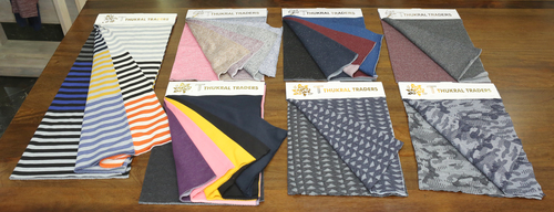 Three Thread Fleece Fabric - Printed, Washable Fabric for Garment Use | Plain Style, Soft Texture for Comfortable Clothing