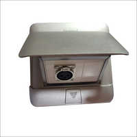 Manual Floor Box Available in 4,6,8,10Module Available in Silver Can Be Used On Table or Floor