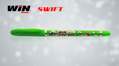 Win Swift Ball Pen - Plastic Body, 0.6-1 mm Tip | Smooth & Fast Writing, Comfortable Grip, High-Quality Ink in Blue, Black, Red, Green