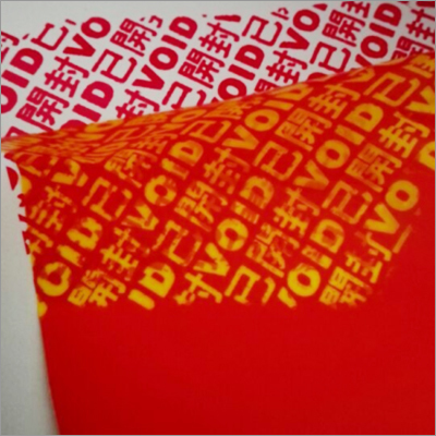 Tamper Evident Label Film