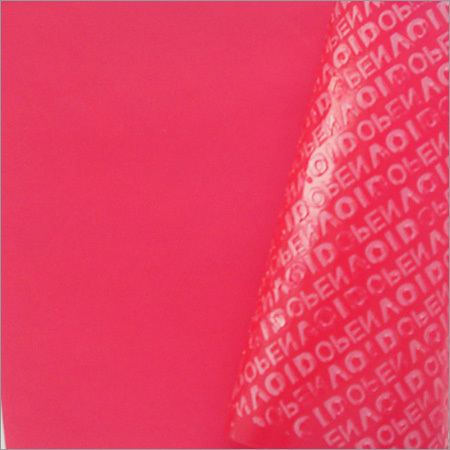 Red Non Transfer Evident Film