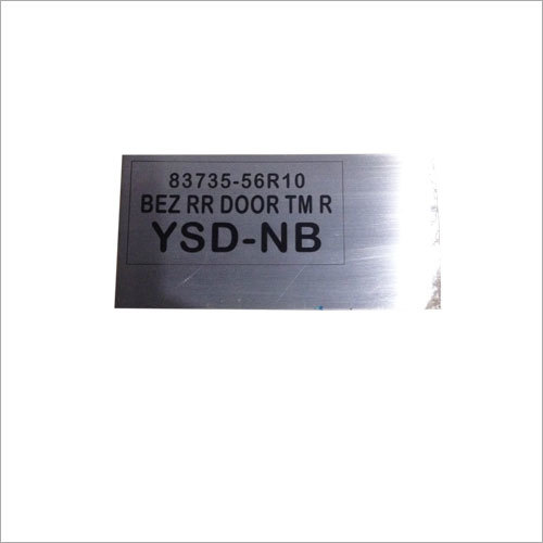 SS Name Plate