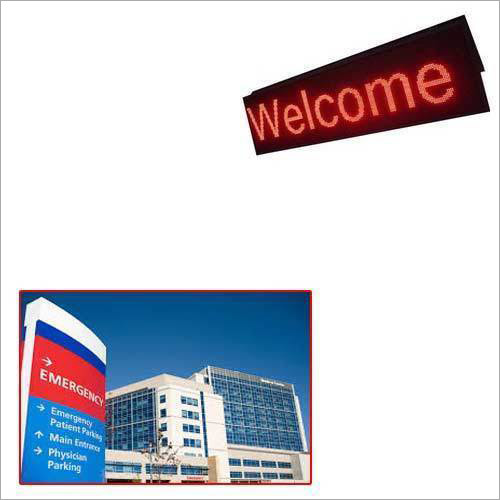 LED Sign Board for Hospitals By PLASTRONIX