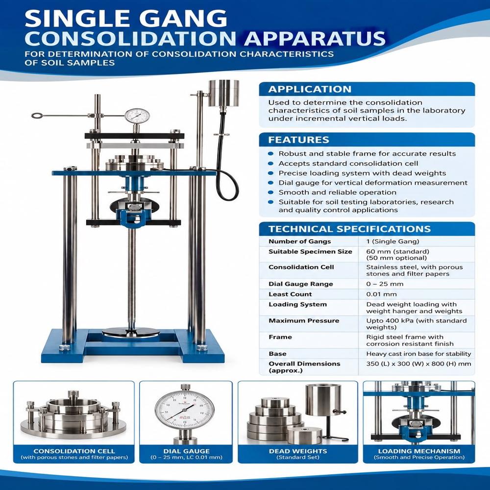 Consolidation Apparatus - Color: Silver