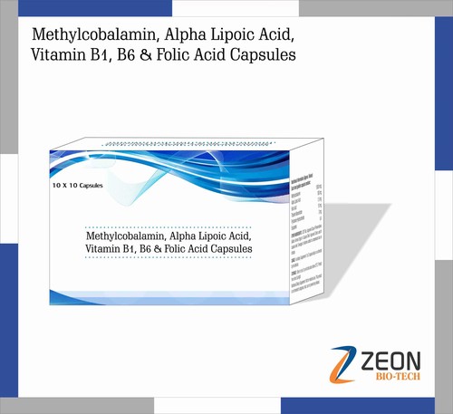 Methylcobalamin, ALpha Lepoic Acid,Vitamin B1, B6 & Folic Acid Capsules