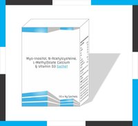 Myo Inositol, N-Acetylcysteine L-Methyl Folate, Calcium & vitamin D3 Sachet