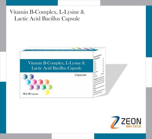 Vitamin B Complex, L-Lysine & Lactic Acid Bacillus Capsules