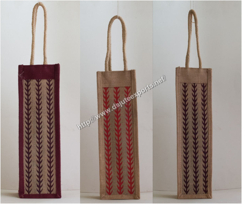 Jute Wine Bags Jute Wine Bags
