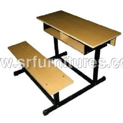 College Dual Desk Bench Primary Material: Stainsteel