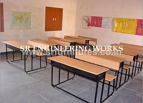 Easy To Clean 3 Seater Desk Bench