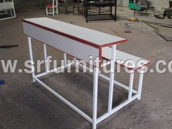 Easy To Clean College Dual Desk Unit