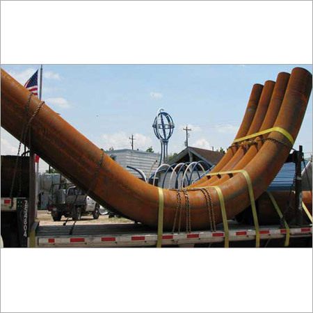 Long Radius Bend - Steel, Custom Wall Thickness, Rusty Finish | Seamless/Welded, Hot Bending, Minimum Wall Thinning, No Wrinkles, Customizable Types