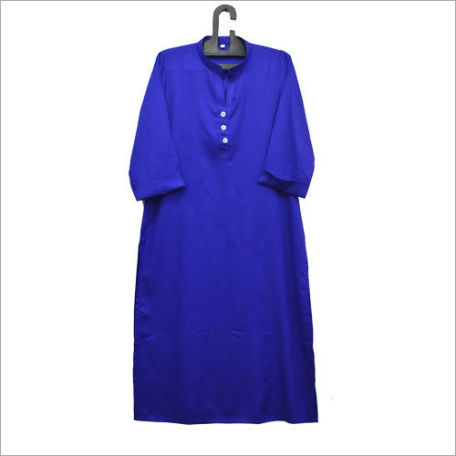 Ladies Plain Blue Kurti