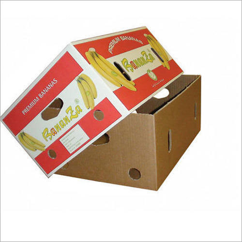 Fruit Corrugated Box - Corrugated Cardboard Variable Dimensions Red | Durable Air Vents Customizable Print Fruit Protection