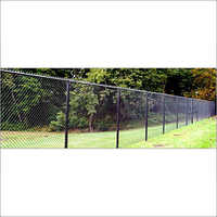 Gi Chain Link Fencing - Electro Galvanized Steel, Black Square Hole Design | Ideal For Sports Fields, Agriculture, And Warehousing