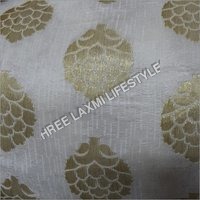 Jacquard Fabrics - Polyester, 45 Inches Wide, White | Elegant Embroidery Design, Alluring Finish, Home Washable