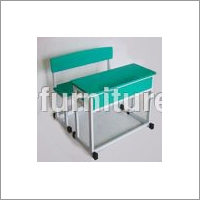 Primary School Desk - Solid Wood & Stainless Steel, European Style, Easy to Clean, Machine Cut Precision