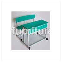 Primary School Desk - Solid Wood & Stainless Steel, European Style, Easy To Clean, Machine Cut Precision