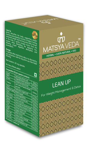 Lean Up - Herbal Capsules Store in Cool Dry Place | Detoxifying Metabolism Support Weight Loss Digestion Improvement