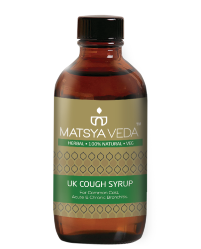 Cough Syrup - Herbal Composition 100% Natural GMO-Free Vegetarian | Clinically Proven For Cough Relief & Bronchitis Treatment