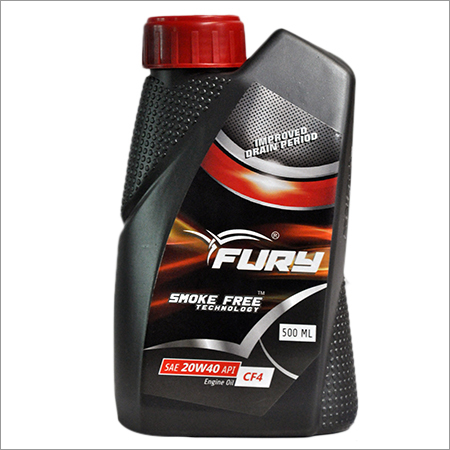 20W40 API CF4 Back Oil - 500 ML Polymer Can, Black | Smoke Free Technology, Reduced Friction, Diesel Engine Use