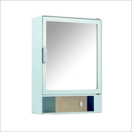 Rectangular Bathroom Cabinet Sliding Blue