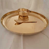 Golden Copper Dinner Set 3 Pieces