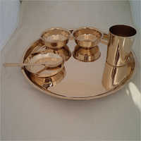 Round Antique Bronze Dinner Set