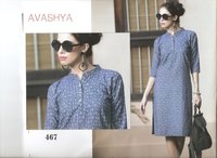 Blue Indigo Denim Kurti