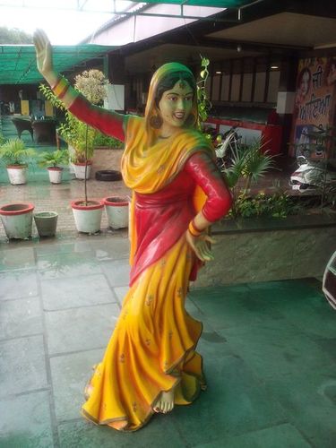 Fibreglass Female Punjabi Bhangra Statue