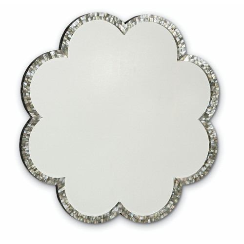 Flower Design MOP Mirror