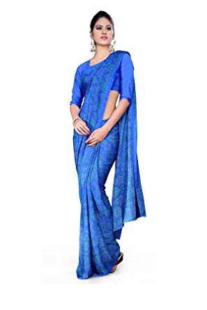 Uniform Border Sarees - Silk Material Printed Pattern Elegant Indian Style with Plain Work Design