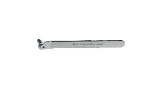 Drill Sleeve With Slant Handle - Steel 2.0-4.0mm Diameter, Silver Finish, Ergonomic Handle